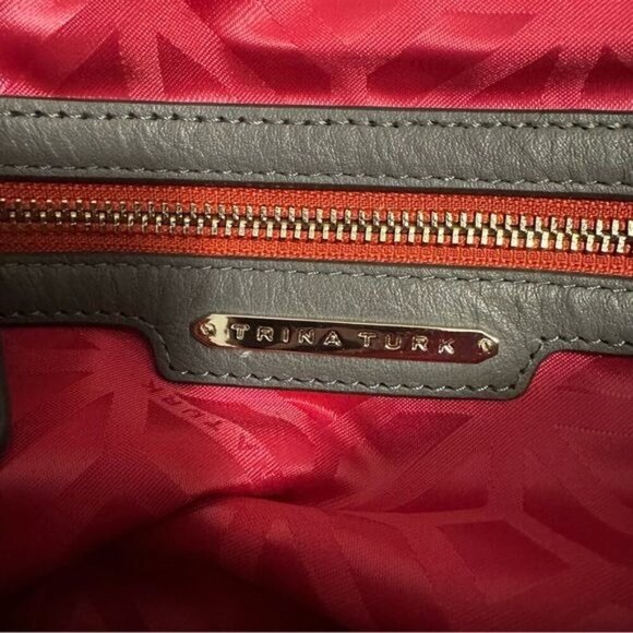 Trina Turk Red Saratoga Small Convertible Satchel - Picture 12 of 14